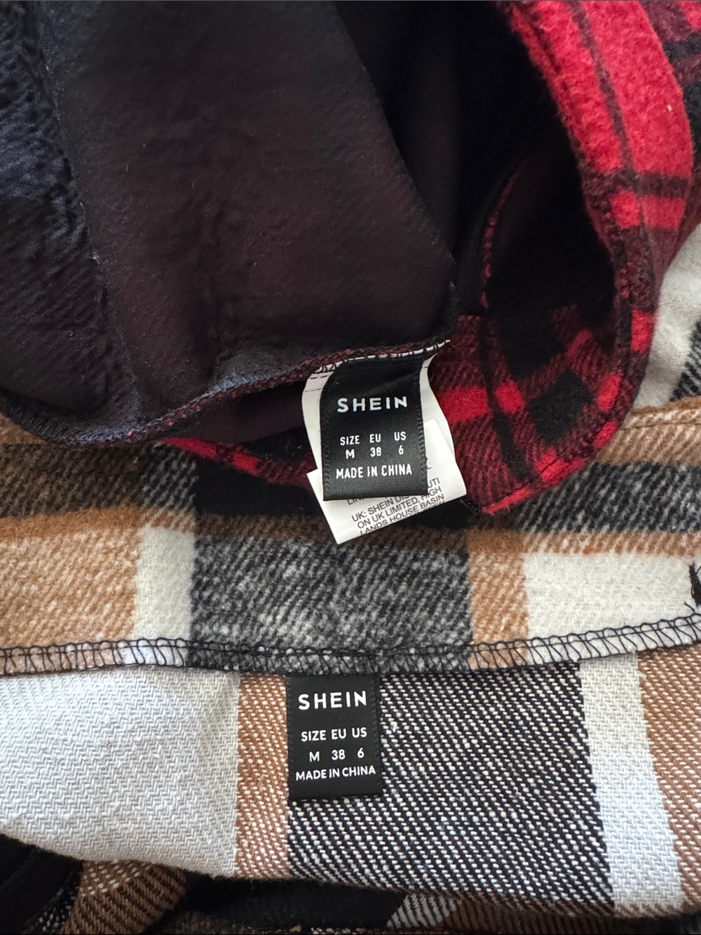 SHEIN Red Plaid Double-Breasted Mini Skirt - Picture 4 of 4